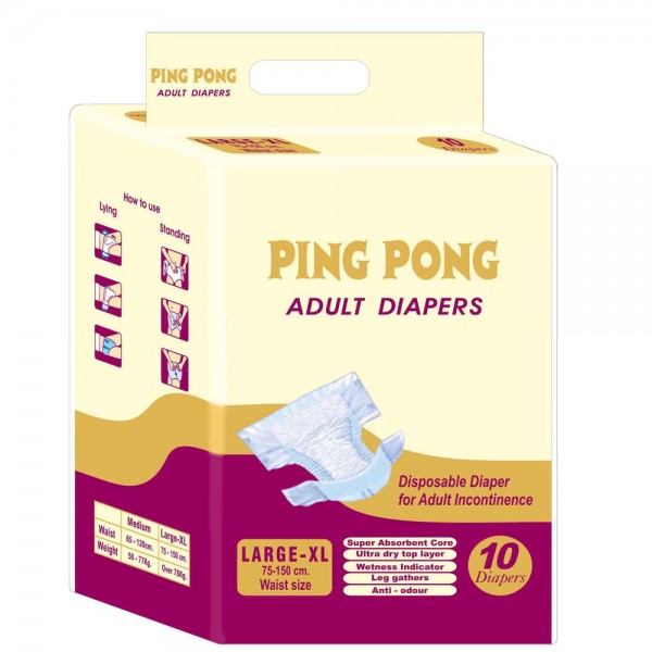PingPong Adult Diapers 10's Pack